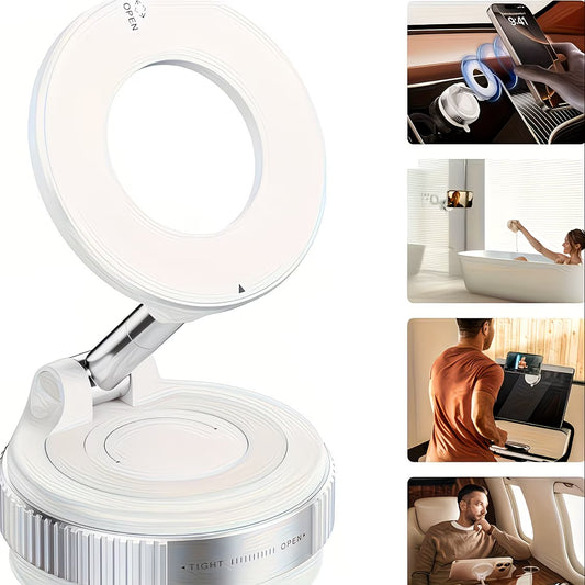 Magnetische Telefoonhouder Opvouwbare - Mobiele Standaard WIT