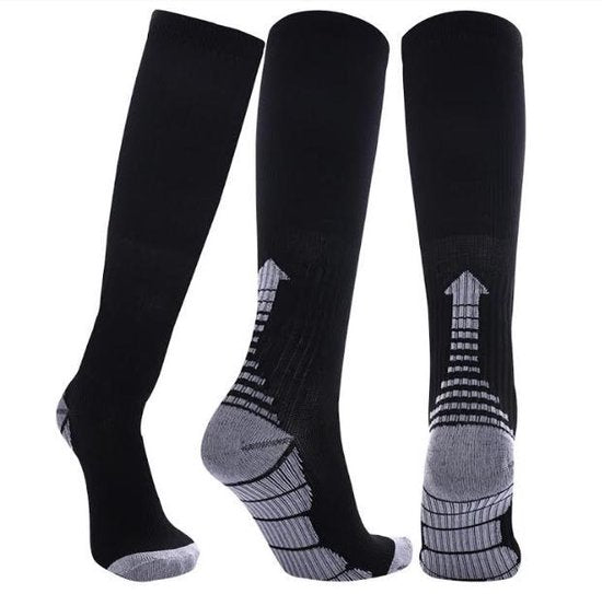 2 Paar VITAL Sportieve compressie-sok ZWART L-XL- H0142