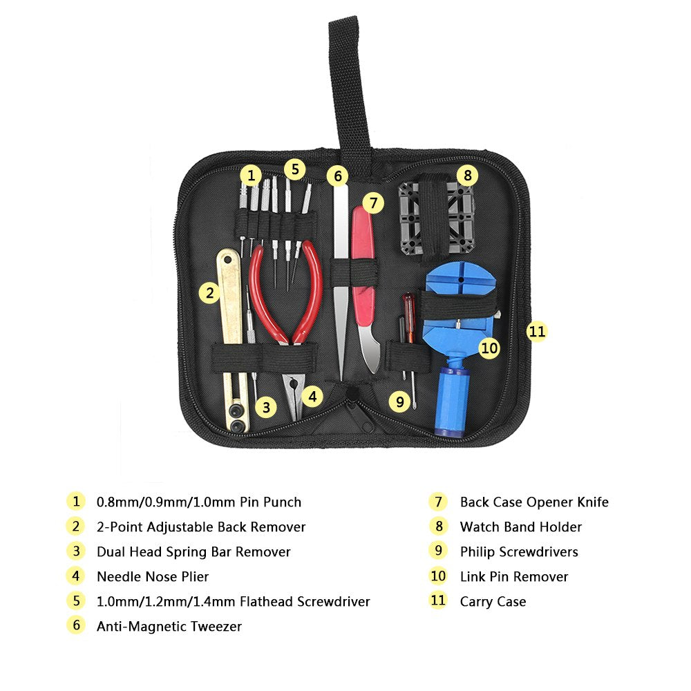 Gereedschap sets -16 Delig Horloge reparatieset