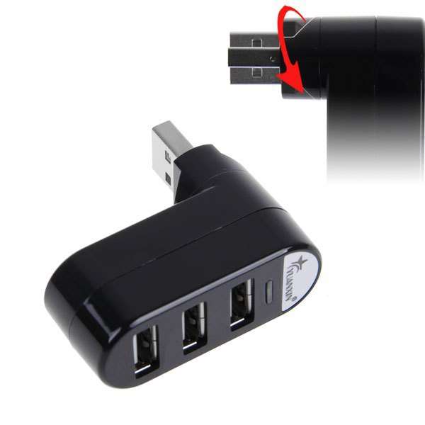 3 Poort mini high speed USB 2.0 Hub Splitter