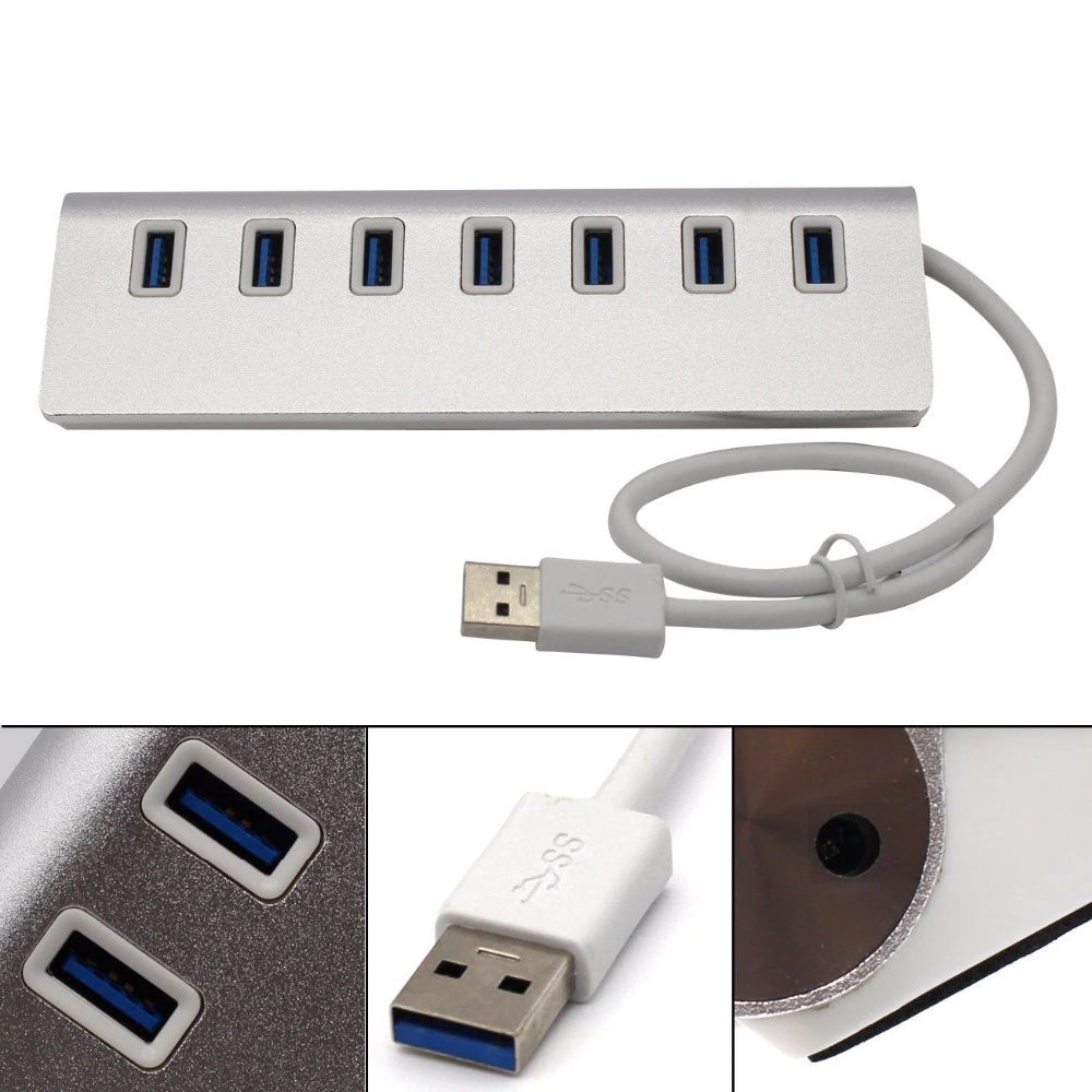7 Poort splitter USB 3.0 hub