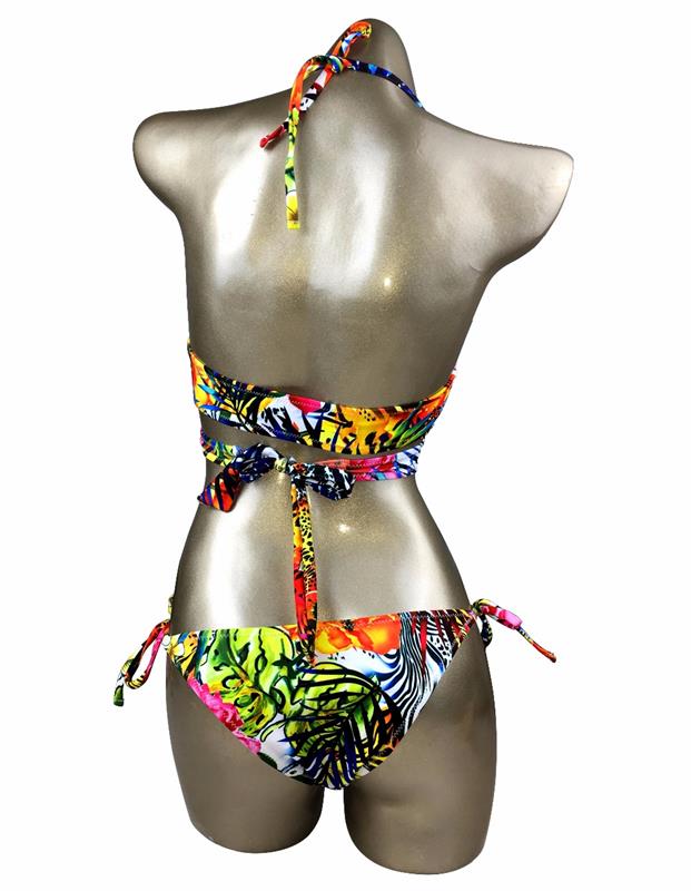 Bikini flower print - model print- color