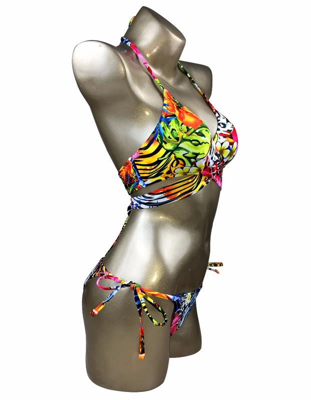 Bikini flower print - model print- color