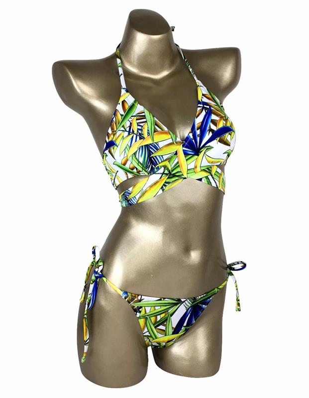 Bikini flower print -model Bamboo