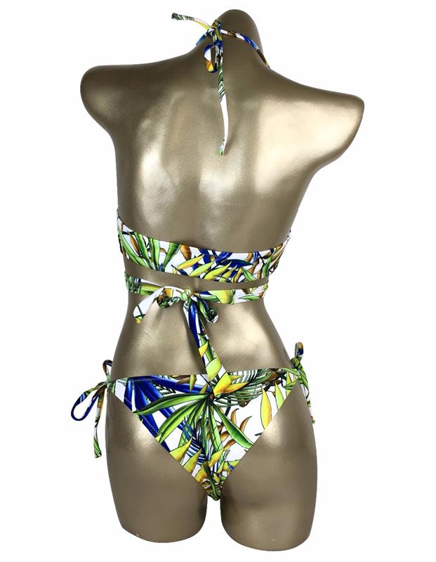 Bikini flower print -model Bamboo