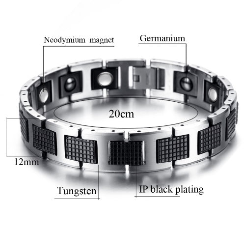 Men's bracelet magnet-Germanium