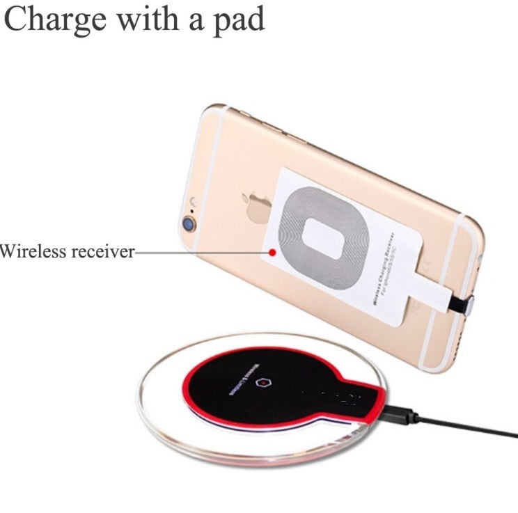 Micro USB-A Draadloos Oplaad Ontvanger – Plug in/uit – Wireless Qi receiver