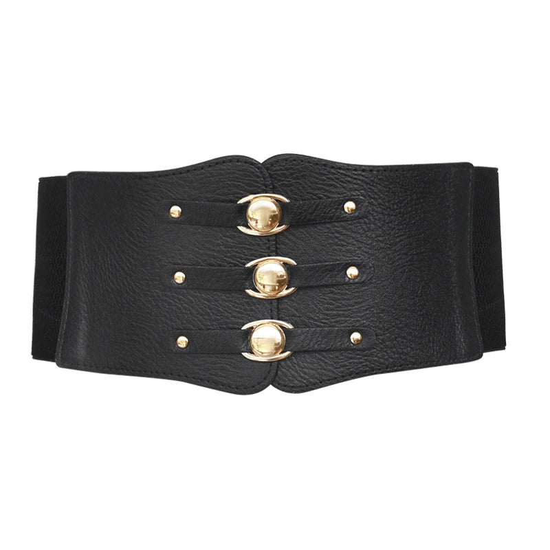 Elastische brede korset riem voor Vrouwen -Taille Plus Size Riem-Wit