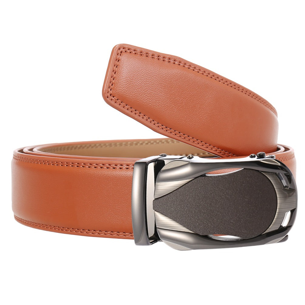 Camel leder heren riem -130 cm lang