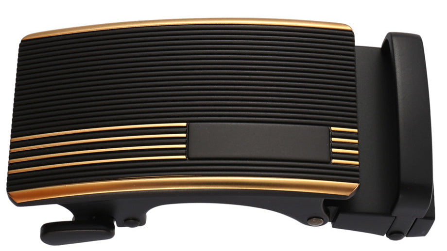 Heren Riem leder-bruin met automatische gesp.