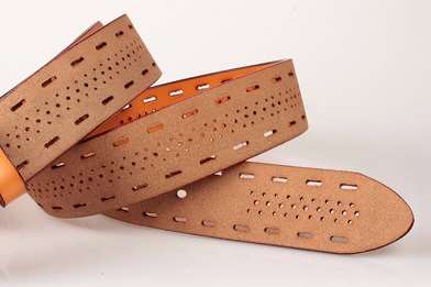 Heren Riem Leder -Yellow