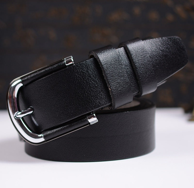 Heren Riem leder -zwart
