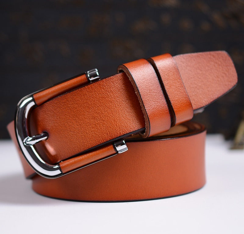 Leder riem cognac