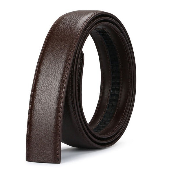 Bruin leder heren riem - 130 cm lang
