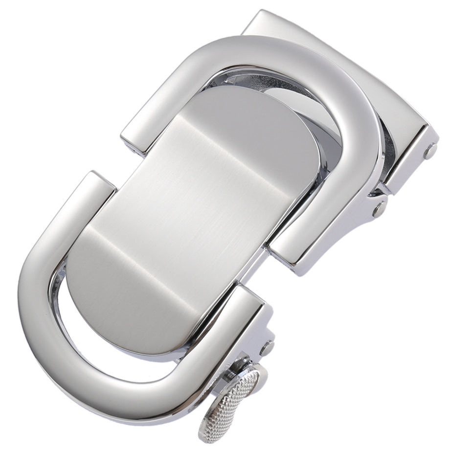 Heren Riem leder-bruin met automatische gesp.