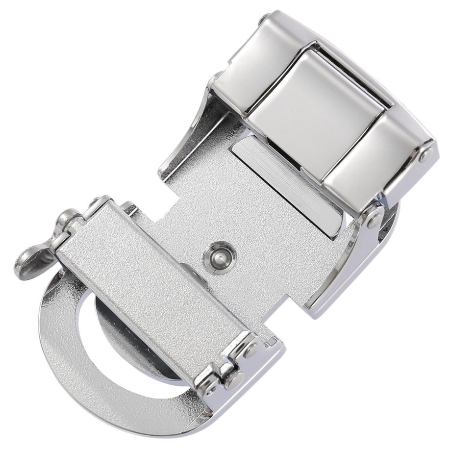 Heren Riem leder-bruin met automatische gesp.