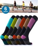 Clayton 6 paar Compressiesokken Kleuren S/M