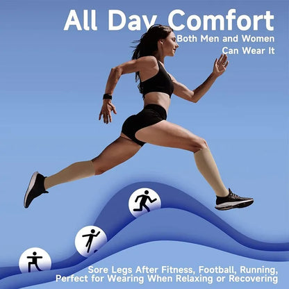 Zipper Compressiesokken 3 paar mix kleuren- L/XL ZWART-WIT-BEIGE