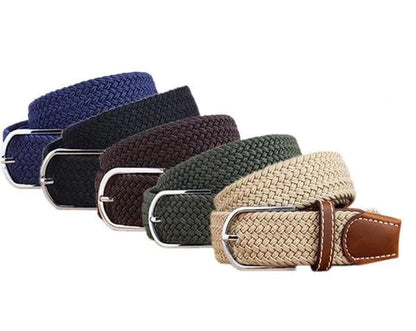 Elastische Geweven Riem Gevlochten Riem Rekbaar Camel R0007