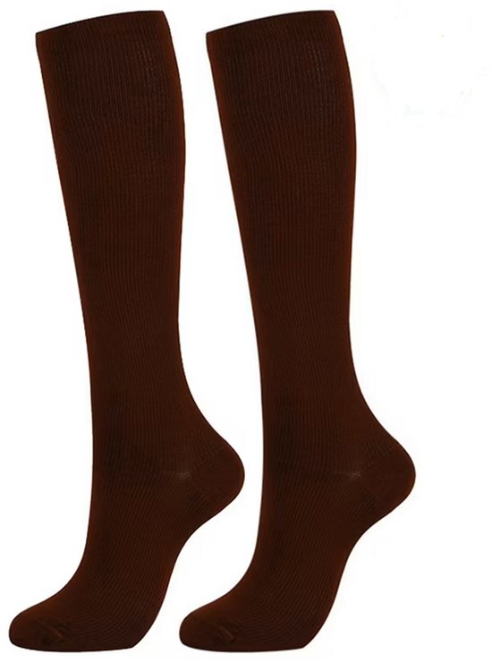 Compressie sokken Bruin S-M- H0017