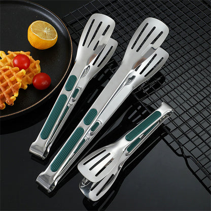 BBQ EN KEUKEN MULTIFUNCTIONELE  GRIJPTANGSET 18cm/23cm/28 CM RVS