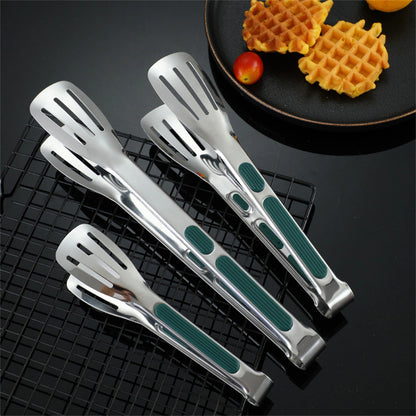 BBQ EN KEUKEN MULTIFUNCTIONELE  GRIJPTANGSET 18cm/23cm/28 CM RVS