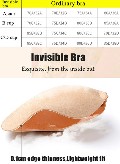 Push up plak BH - zwart en beige