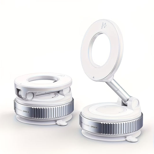 Magnetische Telefoonhouder Opvouwbare - Mobiele Standaard WIT