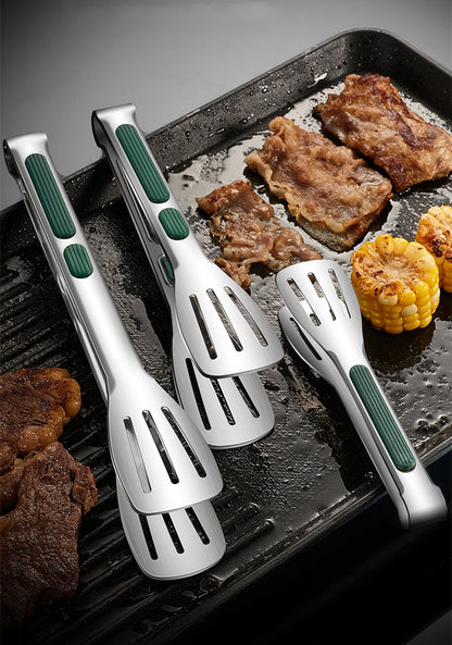 BBQ EN KEUKEN MULTIFUNCTIONELE  GRIJPTANGSET 18cm/23cm/28 CM RVS