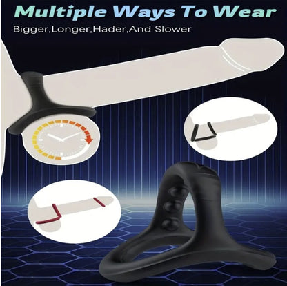 7-delige Set Zachte Elasticiteit Siliconen Penisringen.