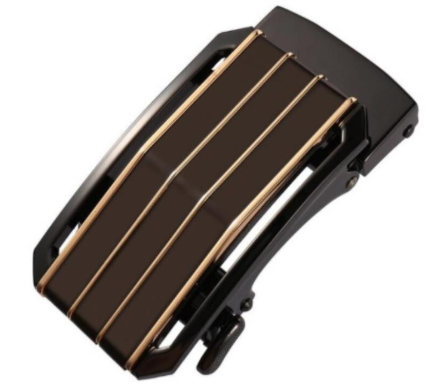 Heren riem leder bruin met gouden gesp L4G1508GB