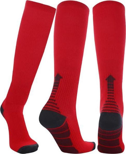2 Paar VITAL Sportieve compressie-sok ROOD S-M -H0145