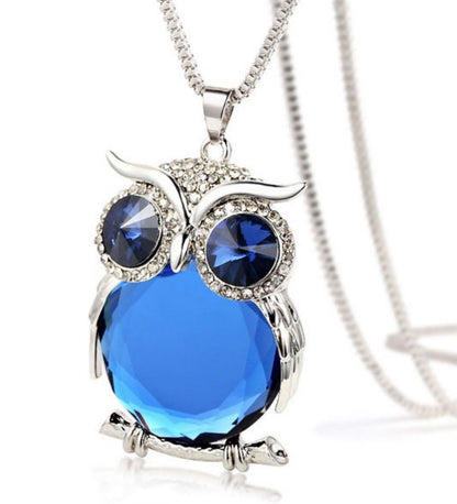 Crystal Owl pendant with chain (only 1 in stock)
