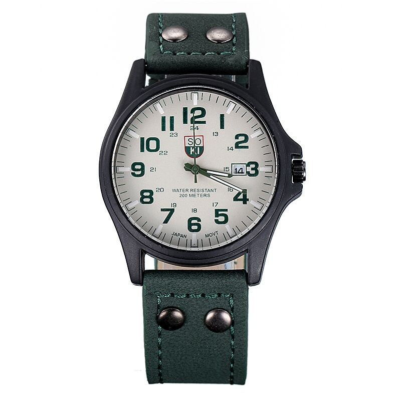 Quartz Horloge unisex-groen