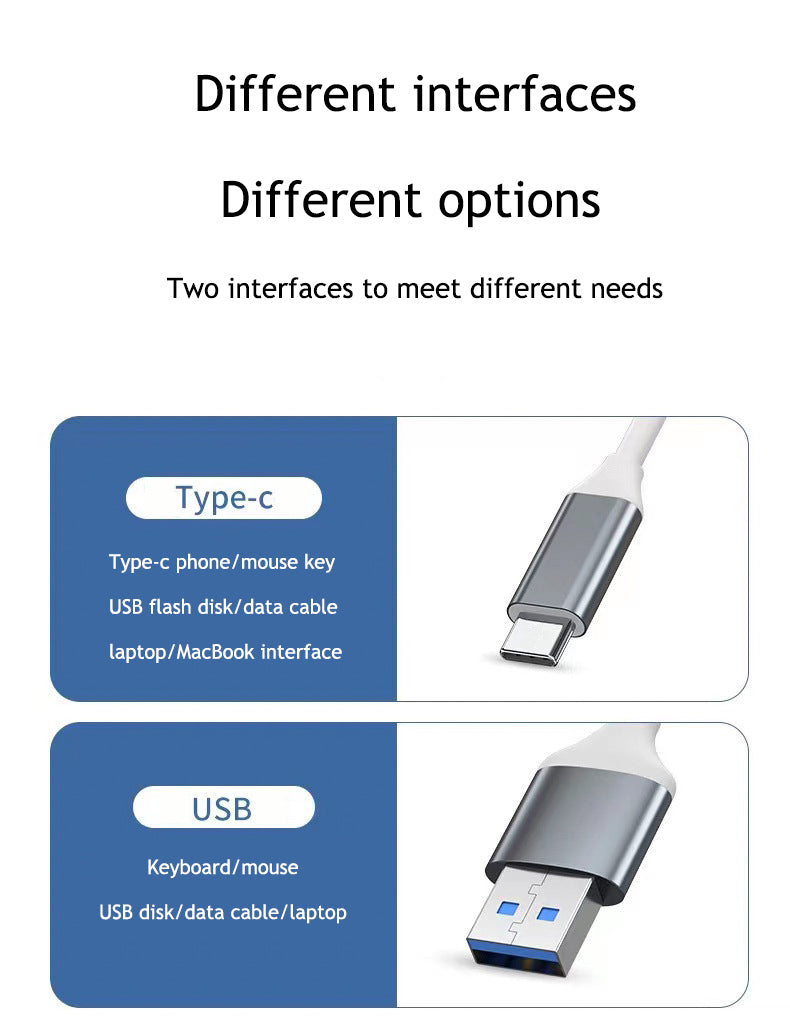 USB-C  INTERFACE splitter 4 Poorten