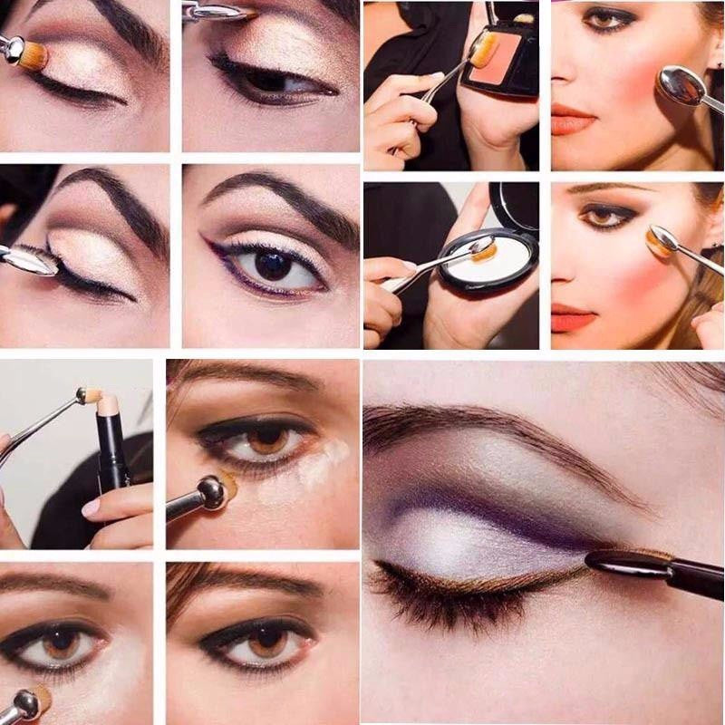 Oval Make-up Brush Set 10 Delig