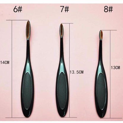 Oval Make-up Brush Set 10 Pieces