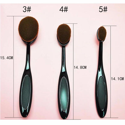 Oval Make-up Brush Set 10 Pieces