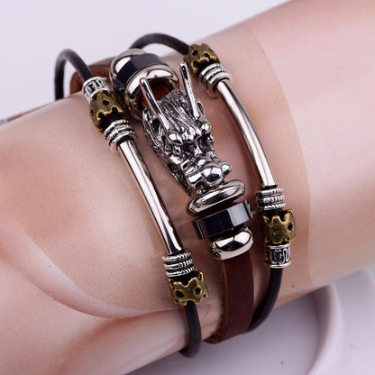 Heren bracelet dragon