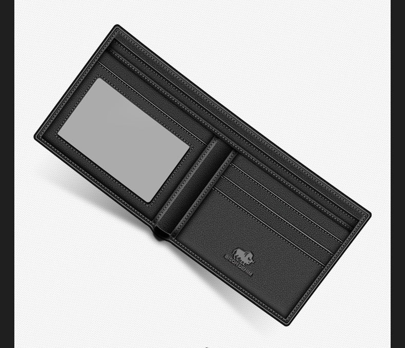 Luxe Heren portemonnee in de kleuren zwart en  bruin met rit
