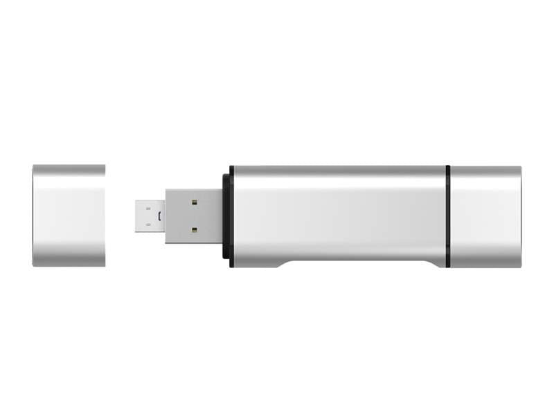 Kaartlezer 3 in 1 type C -USB en micro USB