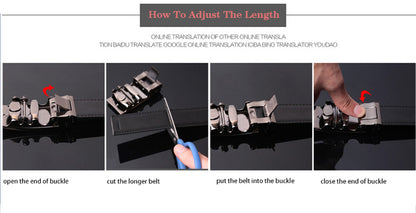 Heren riem - Camel 130cm