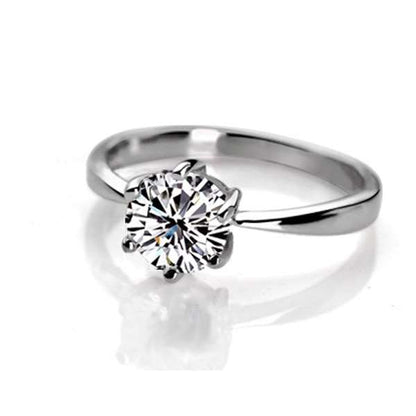 Zirconia Crystal Rings - 925 Sterling Silver